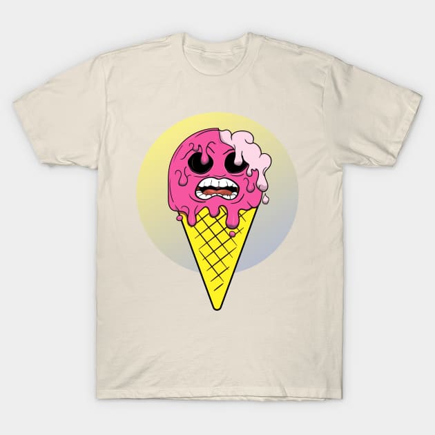 Scary ice-cream T-Shirt by SnazzyCrew